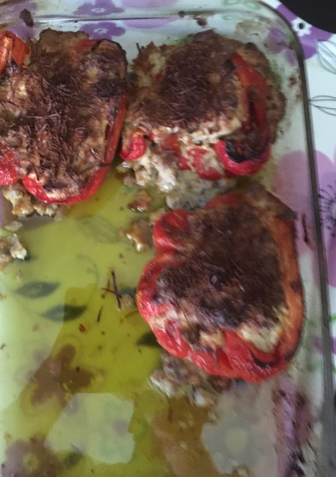 Una foto de Pimientos rellenos con carne picada