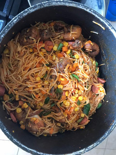 A picture of Veggies Spaghetti.