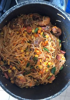 A picture of Veggies Spaghetti.