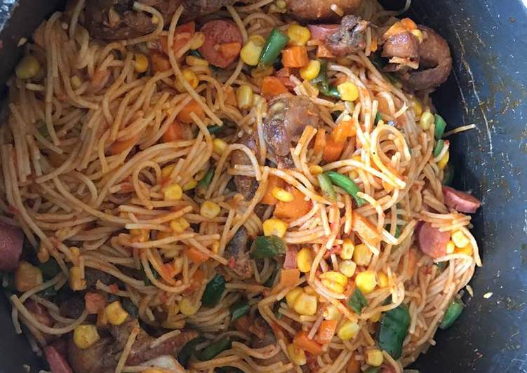 Recipe of Super Quick Homemade Veggies Spaghetti