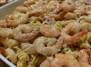 Фото Вершкова паста з креветками 🍤.