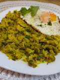 Berza con guisantes