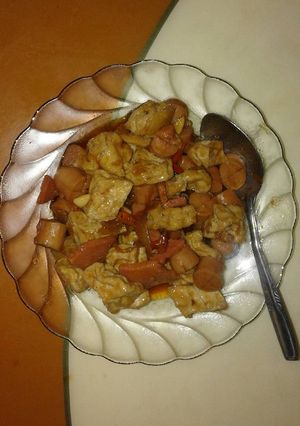 Foto resep Tumis sosis pedas