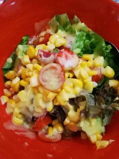 Foto resep Salad with honey mustard dressing