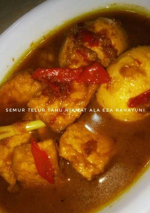 Foto resep Semur telur tahu nikmat