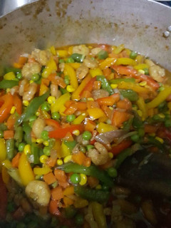A picture of Veggie prawn sauce.