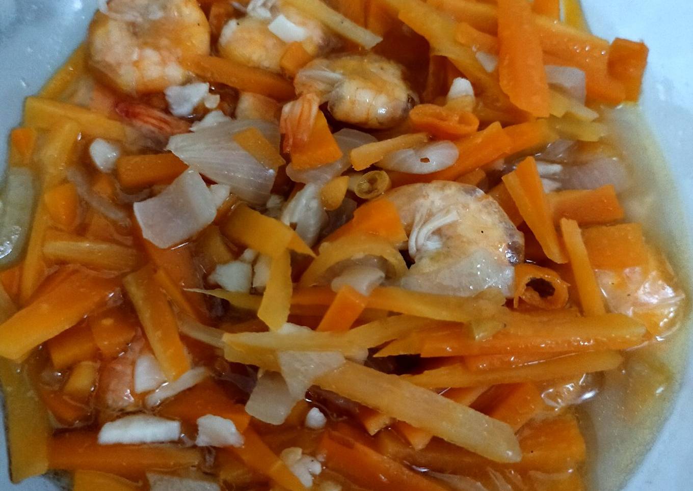Tumis Udang, Wortel Simpel👍