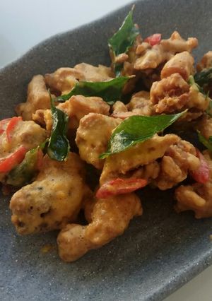 Foto resep Ayam saus telur asin
