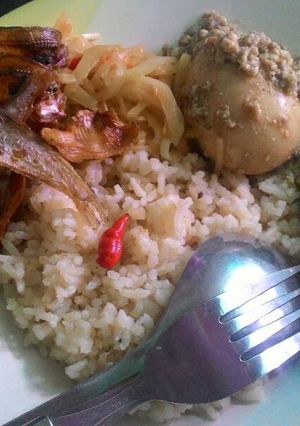 Foto resep Telur bumbu areh pelengkap nasi liwet