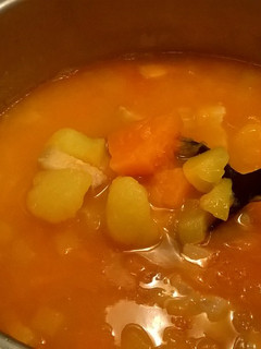 Una foto de Potaje espeso de calabaza y nabo