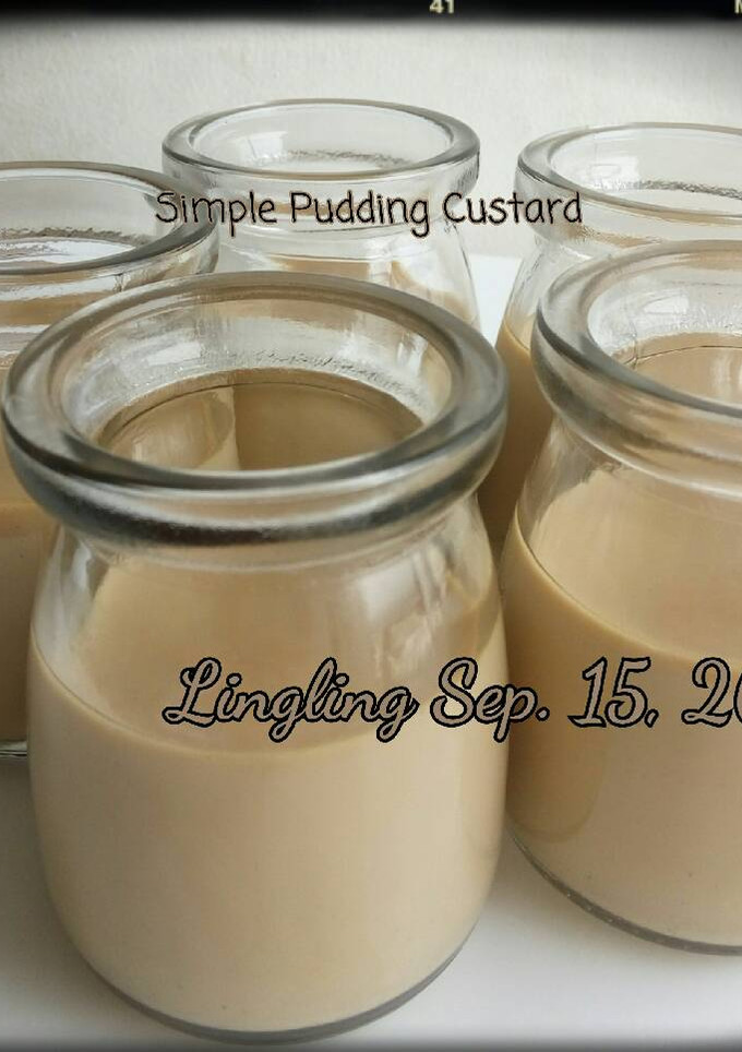 Foto resep Simple Pudding Custard 3 Bahan aja