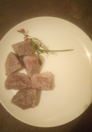 A picture of Boiled yam.