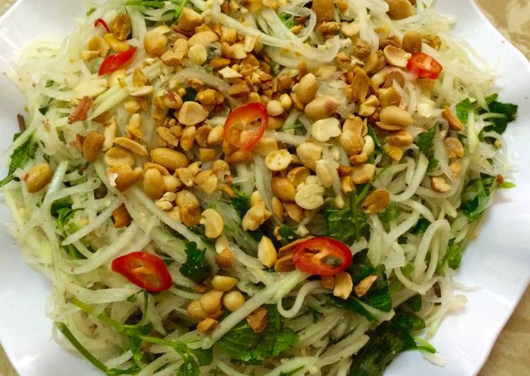 nộm đu đủ