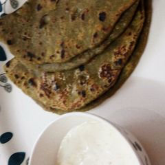 A picture of Kaddu paratha.