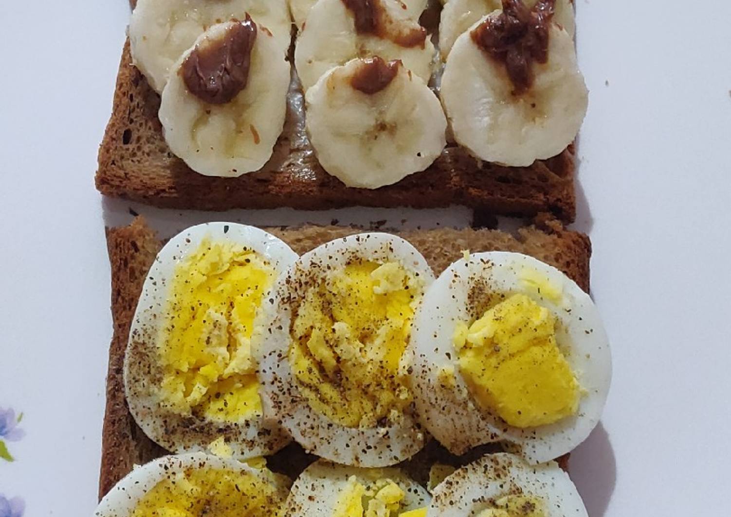Egg and Banana Toast Breakfast Healthy Recipe by Asma Farheen Cookpad