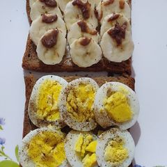 A picture of Egg and Banana Toast - Breakfast - Healthy.