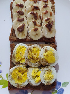 A picture of Egg and Banana Toast - Breakfast - Healthy.