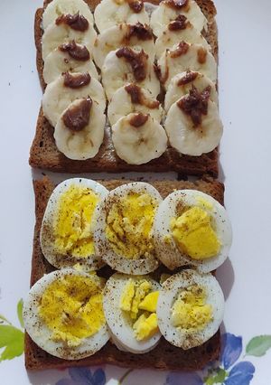 A picture of Egg and Banana Toast - Breakfast - Healthy.