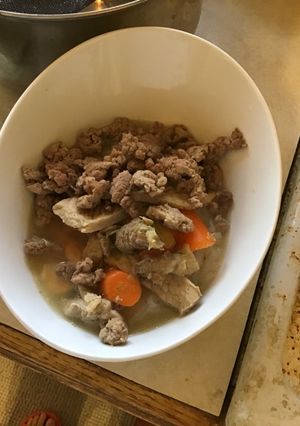 Hình của món Hủ tiếu tôm thịt.