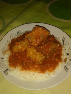 صورة لوصفة رز بقطع الحوت