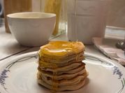 A picture of pancakes without eggs