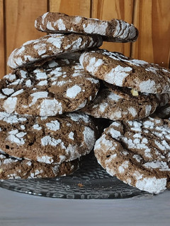 Una foto de 🍪 Mega cookies craqueladas doble chocolate 🍫