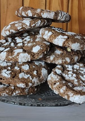 Una foto de 🍪 Mega cookies craqueladas doble chocolate 🍫