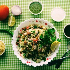 A picture of Mixed Sprouts Chaat.