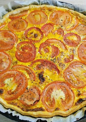 Une photo de Quiche au thon/tomate