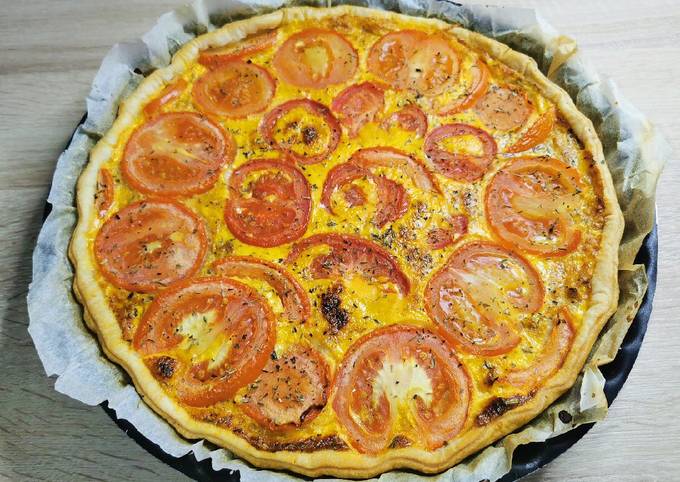 Quiche au thon/tomate