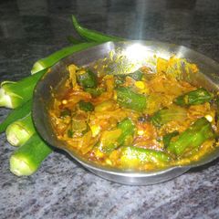 A picture of Bhindi curry.