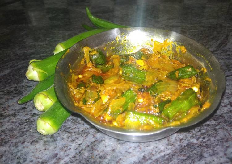 Easiest Way to Prepare Quick Bhindi curry