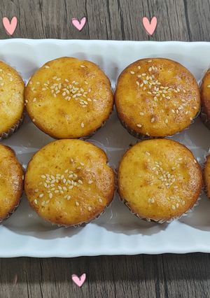 عکسی از دستور کاپ کیک پرتقالی 🍊