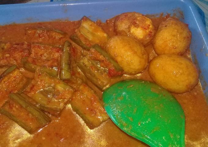 Anti Ribet, Bikin Terong Telur Bumbu Merah Menu Enak