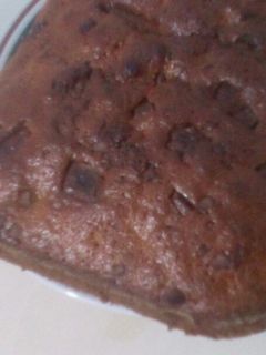 Una foto de Pastel de banano y chocolate