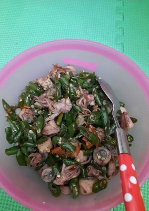 Foto resep Cumi asin cabe ijo pedes