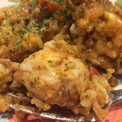 A picture of Chili Chicken Rice Casserole.