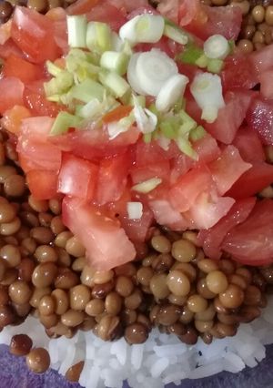 Una foto de Ensalada rica y fácil!!!!❤
