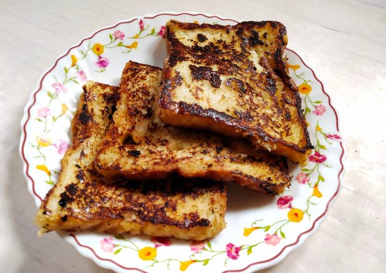 Steps to Prepare Healthy Caramelised Bread