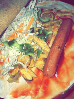 A picture of Chicken shawarma 🤤.