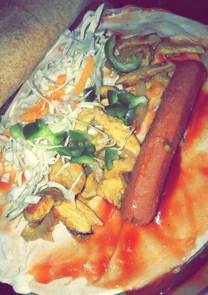 A picture of Chicken shawarma 🤤.