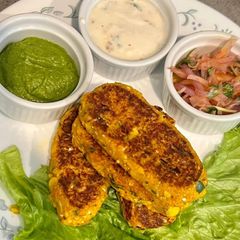 A picture of Gluten Free Veg Seekh Kebab With Jowar & Sattu Flour Tortilla (Indian Style).