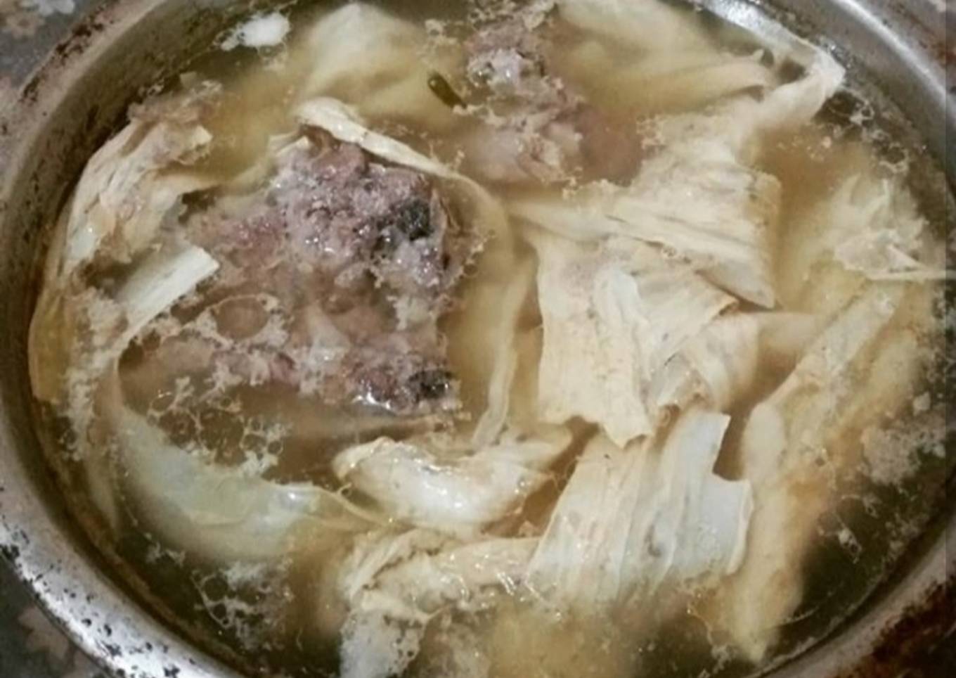 Sup Tulang Kulit Tahu