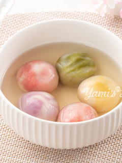 彩色琉璃湯圓 的食譜成品照片