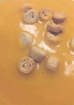 Foto di Zuppa alla zucca e porro
