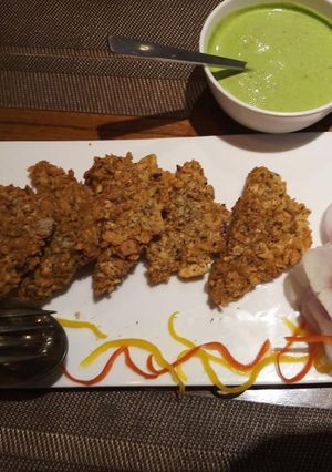 A picture of Papad Paneer ke Kurkure.