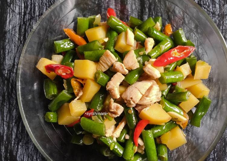 Tumis buncis kentang