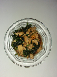 Foto resep Oseng kangkung + tahu