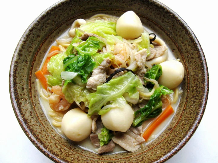 Easy Way Prepare ‘Champon’ Spaghetti Soup the So Delicious Can spoil the tongue