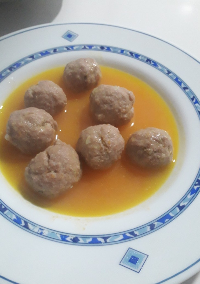 Una foto de Albóndigas en salsa de zanahoria